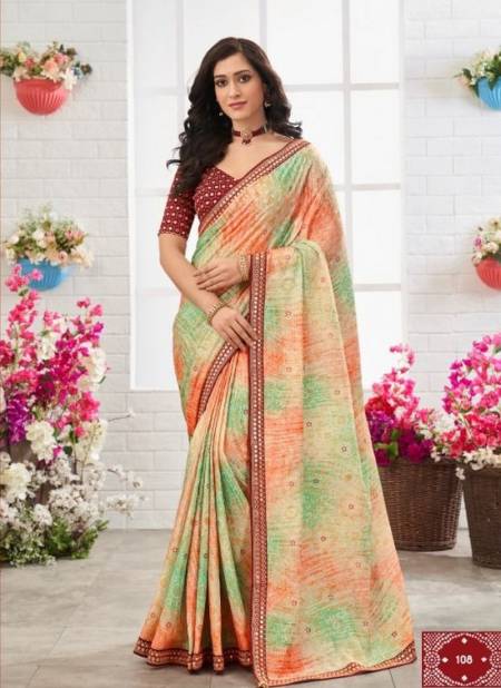 Maroon Colour SURBHI 1 New Fancy Ethnic Wear Designer Saree Collection 108